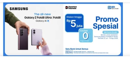 galaxy foldable 8 Beli Samsung Galaxy Foldable 8 Lebih Hemat dengan Promo… galaxy foldable 8 - ilustrasi berita Beli Samsung Galaxy Foldable 8 Lebih Hemat dengan Promo Kartu Kredit BRI