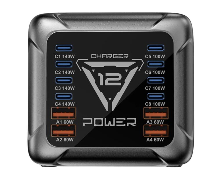 bw-s36 charging station - ilustrasi berita Ulasan BlitzWolf BW-S36 Charging Station: 12-Port GaN Desktop Charger…