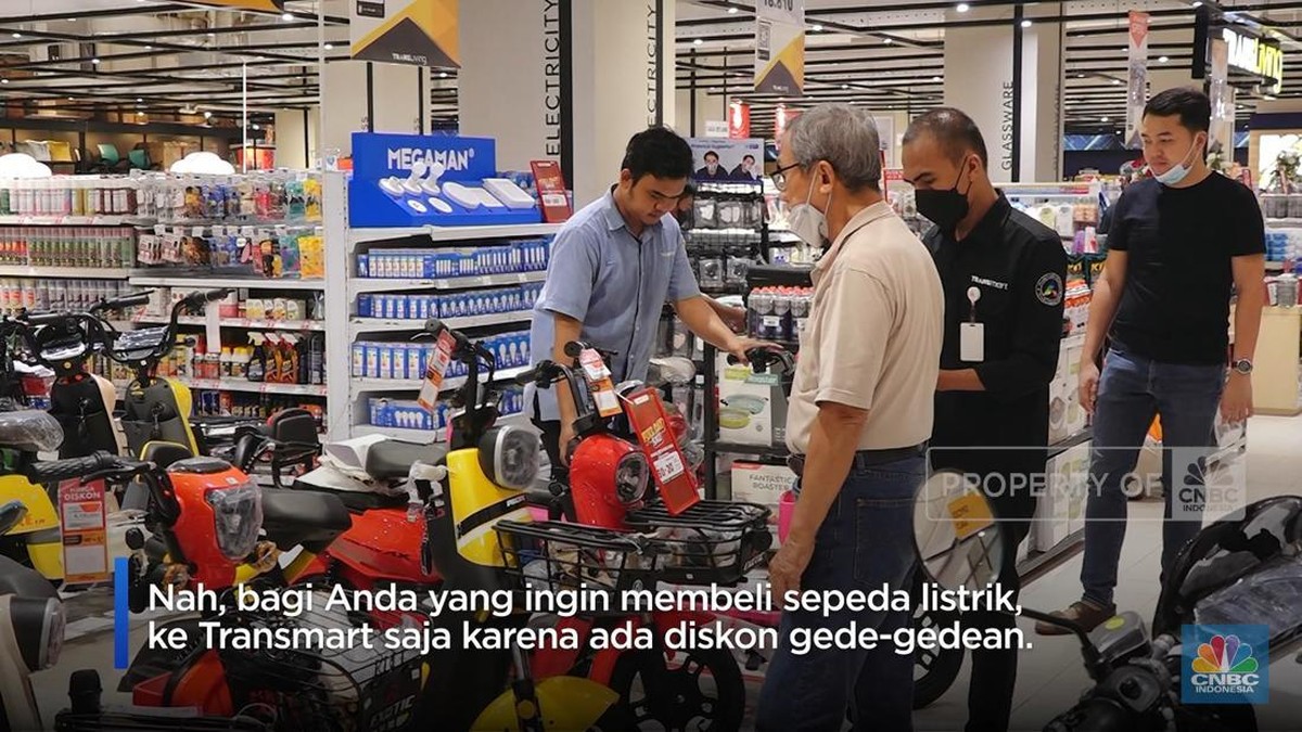 sepeda listrik Diskon Gede-Gedean: Harga Sepeda Listrik di Transmart Cuma… sepeda listrik - ilustrasi berita Diskon Gede-Gedean: Harga Sepeda Listrik di Transmart Cuma Segini saat Full Day Sale…